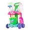 Toy Time Toy Cleaning Set with Play Housekeeping and Janitor Accessories Cart for Children and Toddlers 810211DPQ - alternate 1